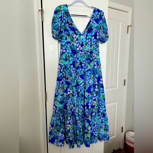 Lilly Pulitzer Grace Short Sleeve Midi Dress, NWT, Size 12
